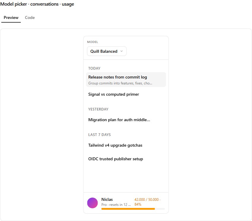 Sidebar header preview (light)